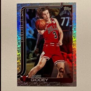 Topps Chicago Bulls Josh Giddey Holofoil Trading Card NBA 2025/26